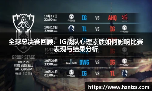 全球总决赛回顾：IG战队心理素质如何影响比赛表现与结果分析