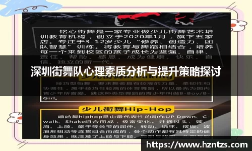深圳街舞队心理素质分析与提升策略探讨